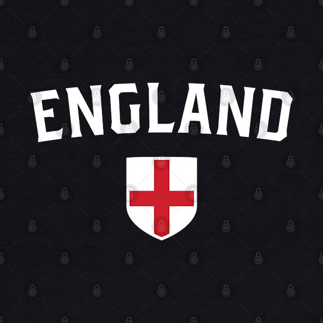 England Sports Fan • Classic Flag Shield National Team Support Badge by Kushteez